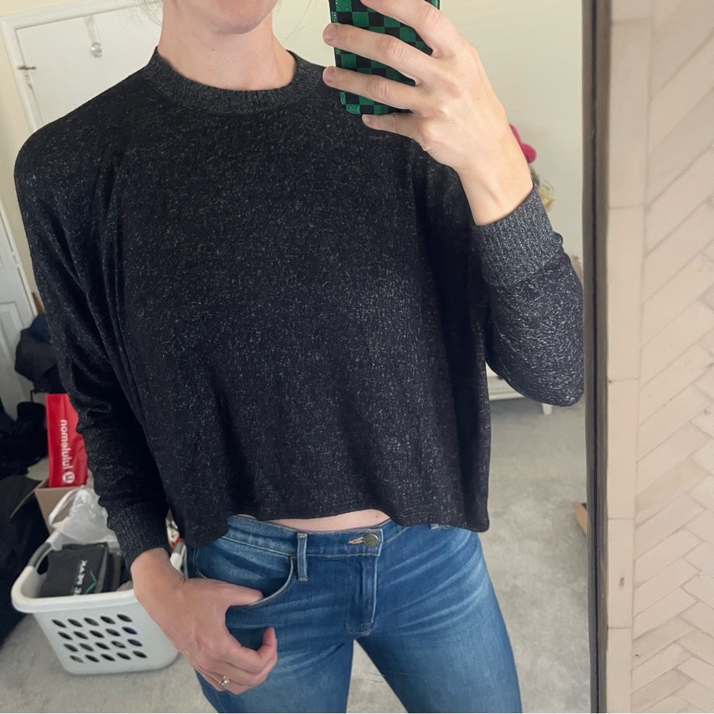 Joah Brown cropped drop shoulder shirt